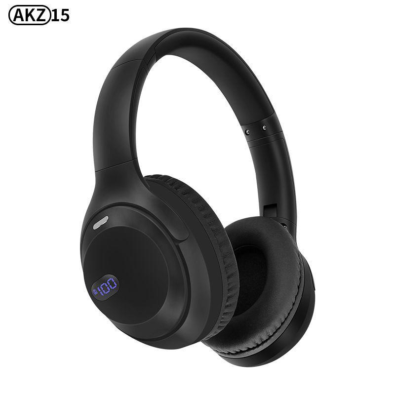 Retro Style Foldable Over-Ear Bluetooth Headphones with Digital Display | Heavy Bass | Wireless Sports Accessory
