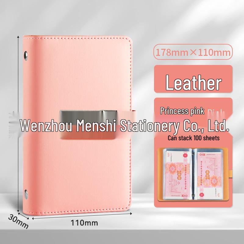 2024 Large Capacity Cash Savings Book with Password Lock - Portable Financial Management and Receipt Storage