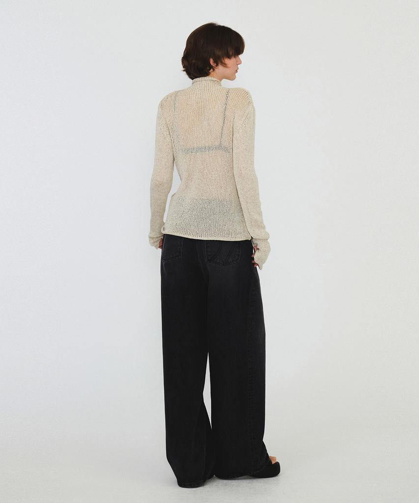 Daiaegeuneol Poloneck Netting Knit (Beige)
