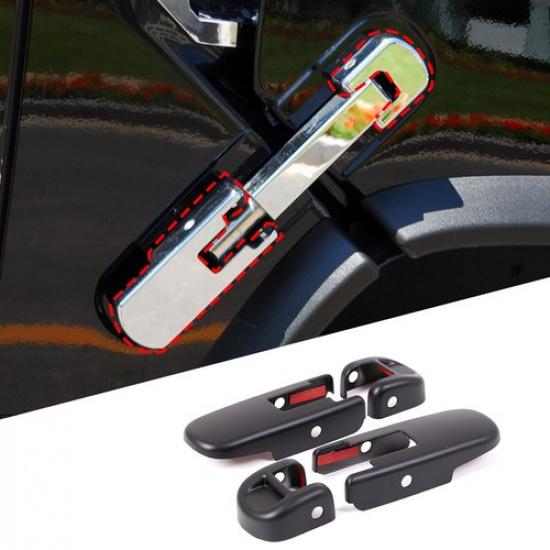 Cubierta de Tapa de Protección de Bisagra Lateral del Capó Negra Mate Para HUMMER H2 SUV SUT 2003-09