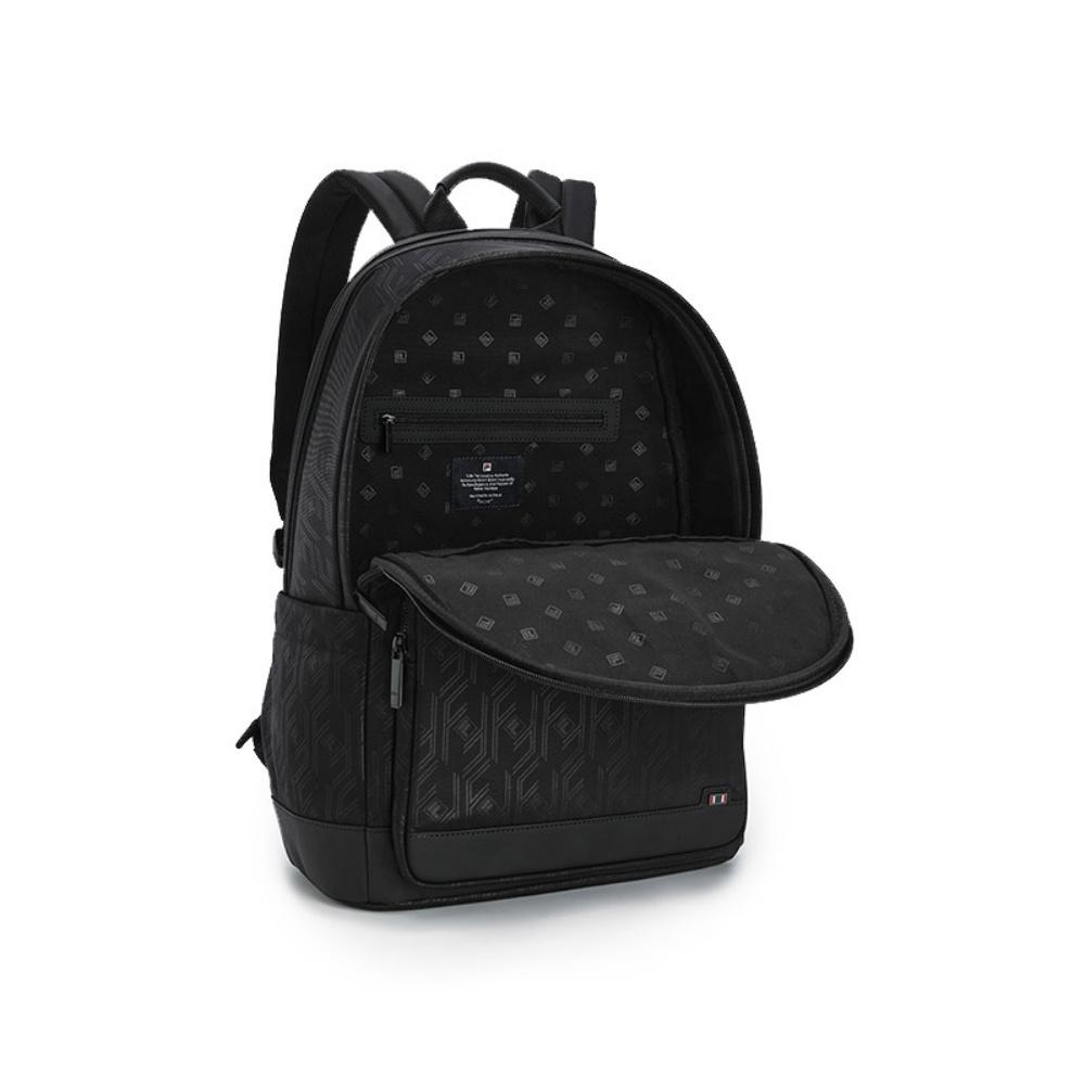 New FILA WHITE Fabric Backpack Men's Jet Black F13M543103FBK