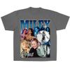 Miley Cyrus Portrait Collage Graphic T Shirt Unisex Unisex Retro Singer Print Cotton Short Sleeve Loose Casual Streetwear Tops