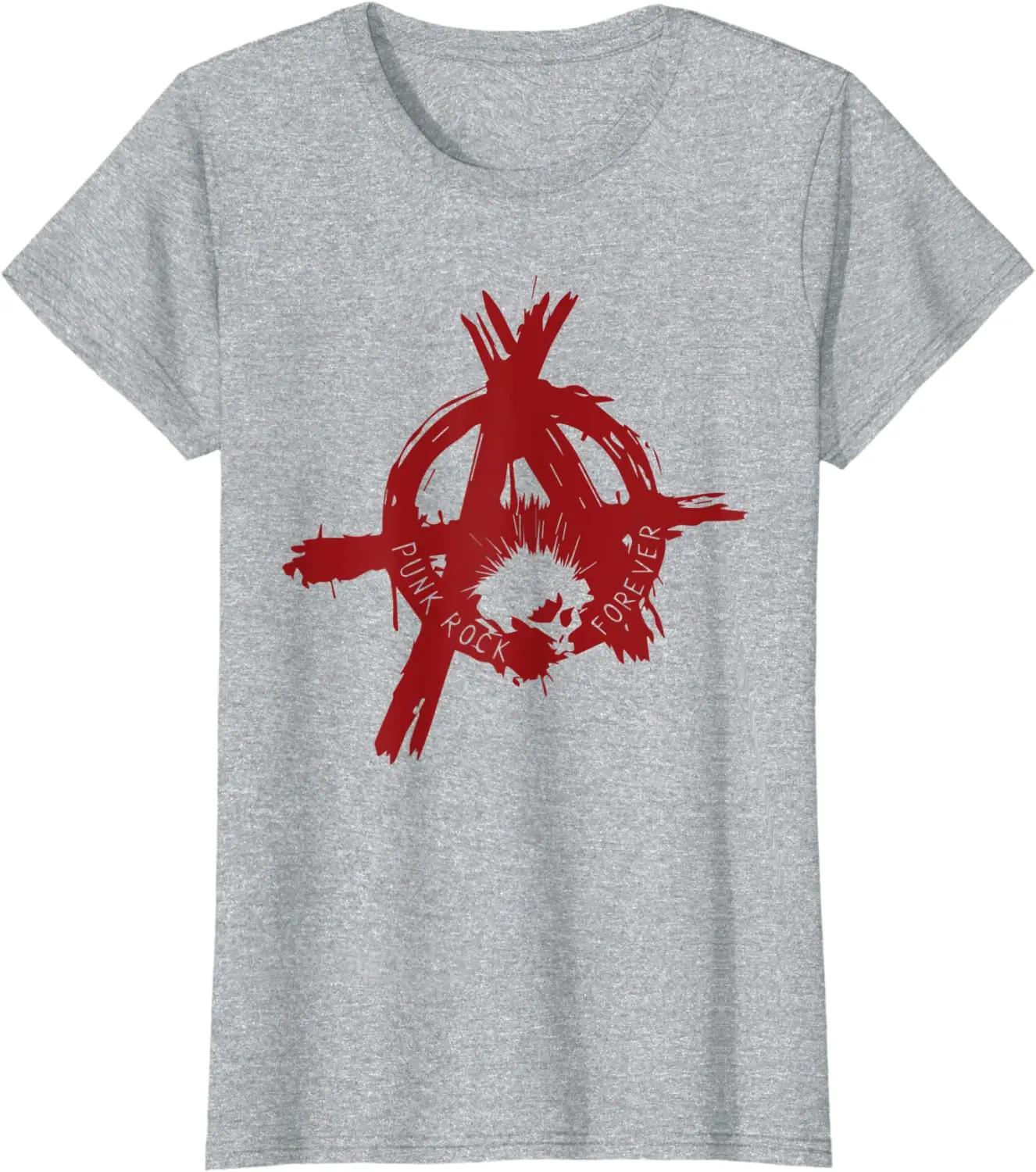 Punk Rock Refuse Resist Rebel Revolt Anarchy Symbol TShirt New 100 Cotton Casual Short Sleeve ONeck Mens Tshirt S