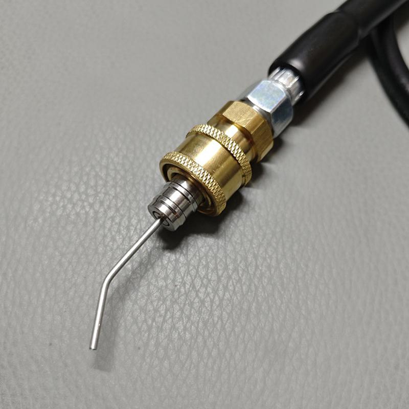 1 pièce Acier Inoxydable Nettoyage Haute Pression Aiguille Buse 1/4" Connexion Rapide Design Fin Pour Nettoyage en Profondeur Réservoirs de Lave-Auto AC