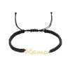 Rope Bracelet MAMA Alphabet Woven Bracelet for Women Mother Day Jewelry Adjustable Mother Bracelet Expresses Love for Your Mom