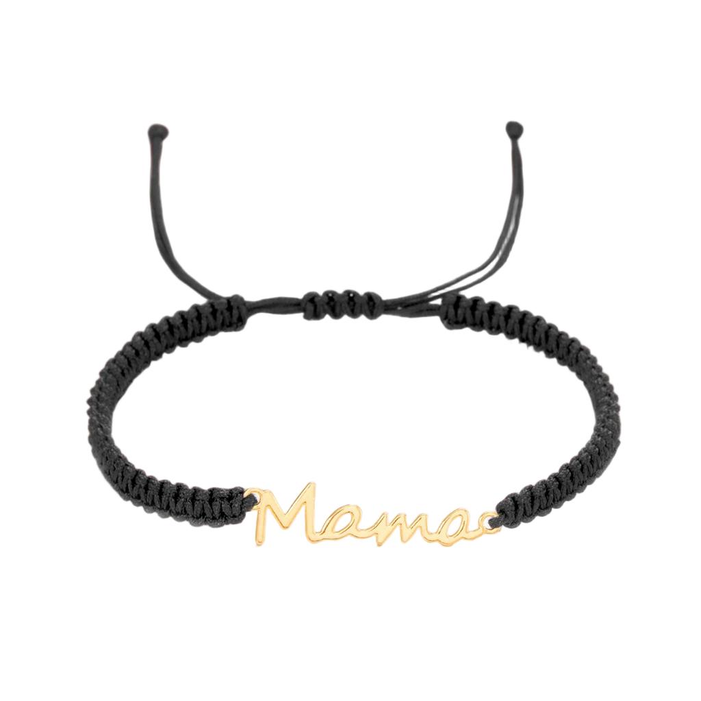 Rope Bracelet MAMA Alphabet Woven Bracelet for Women Mother Day Jewelry Adjustable Mother Bracelet Expresses Love for Your Mom