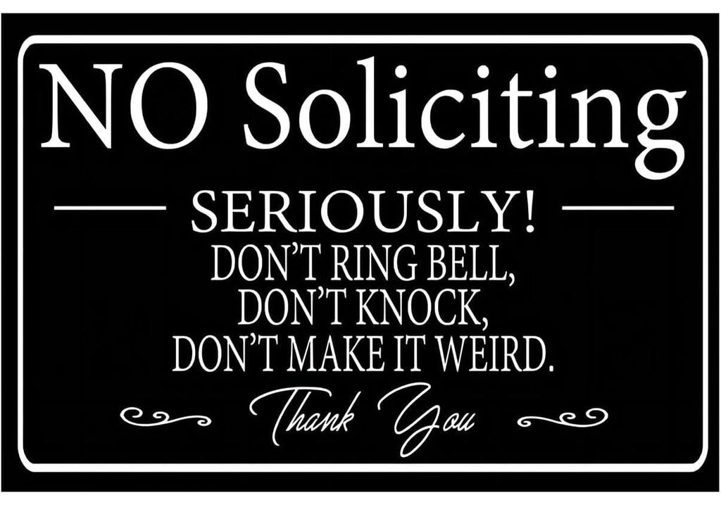 Funny Dark Humor Beware Sign No Soliciting Wall Decor Yard Garden Plaque Outdoor for Home Fence