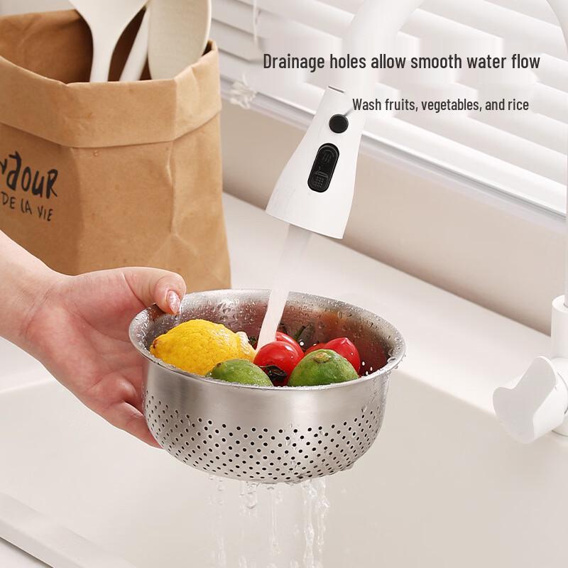Stainless Steel Kitchen Mixing Bowl and Colander Set