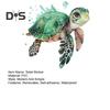 Cartoon Sea Turtle Toilet Sticker Removable Self-adhesive Waterproof PVC Living Room Bathroom Wall Art Animal Toilet Lid Decoration Decal