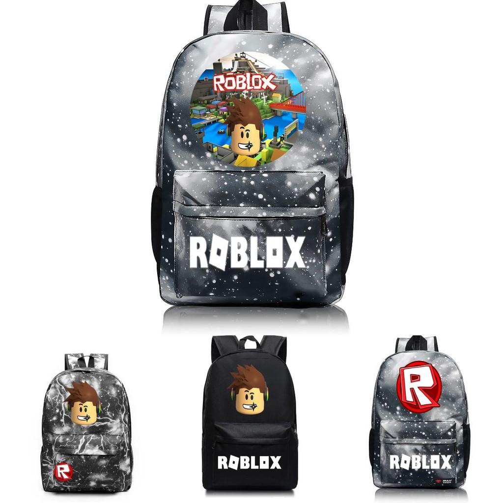 Roblox Pattern Kids Schoolbag Backpack With Starry Background And Large Capacity