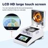 16A Halogen Moisture Meter LCD Touch Screen Food Medicine Powder Moisture Detector EU US Plug HalogenWater Content Analyzer