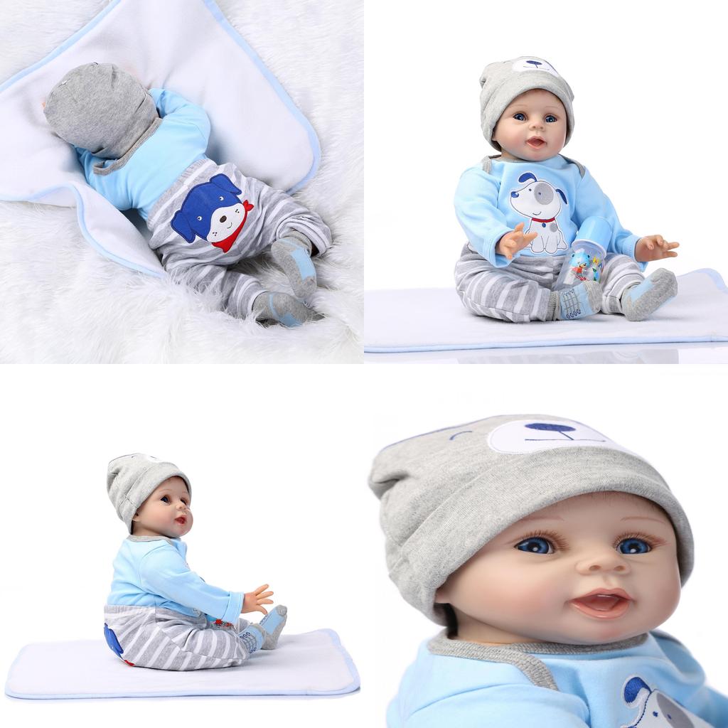 Silicone Reborn Dolls Baby Girl Exquisite Lifelike Newborn Gift For Kids**