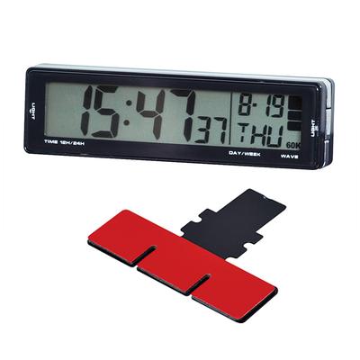 SEIWA WA80 Digitalklocke mit blauer LED-Hintergrundbeleuchtung und Solarpanel, Solarbetrieben
