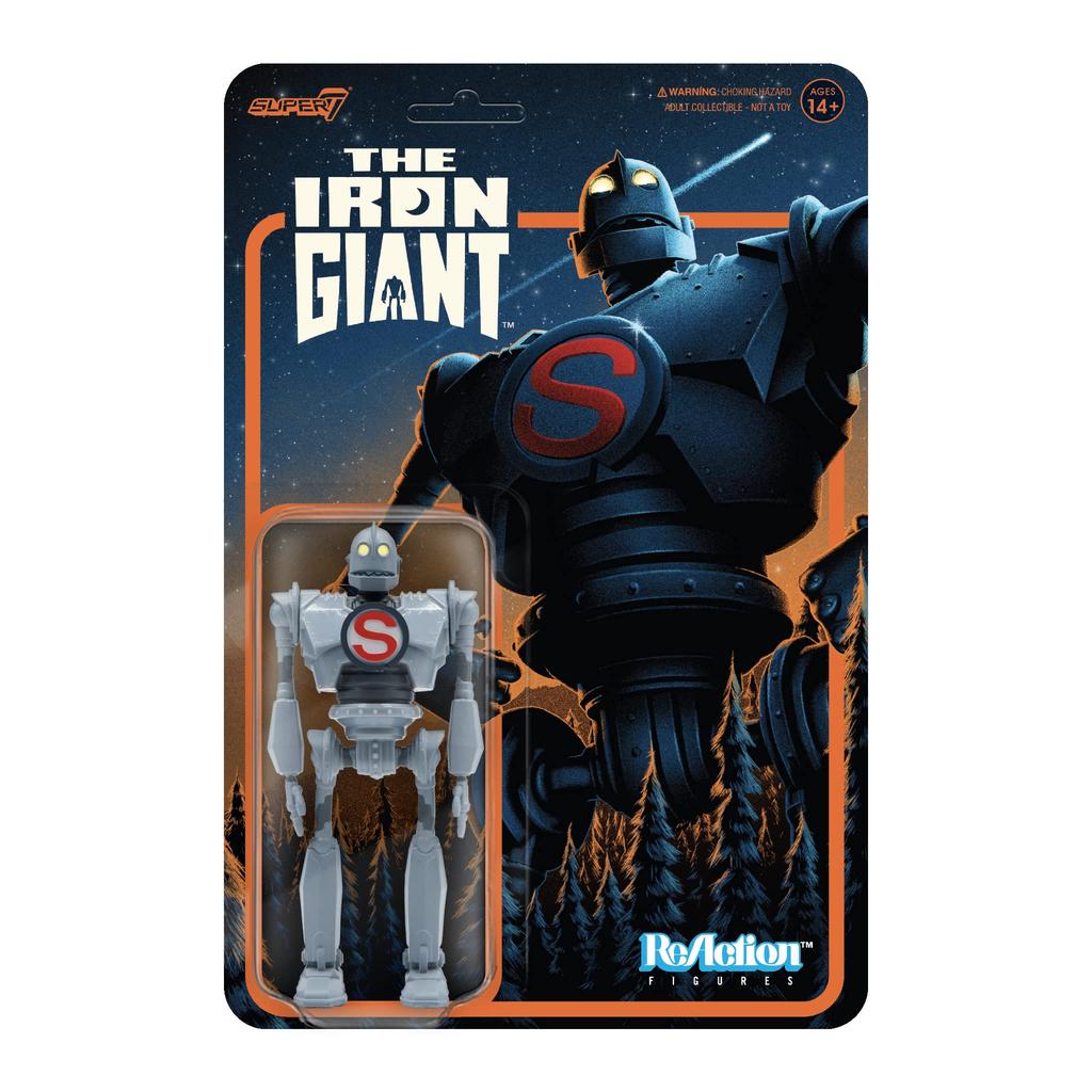 ReAction inch Iron Giant S Emblem Figurină de acțiune Super7 ReAction IRON GIANT Super figurină MOC versiunea 3.75. Ver.