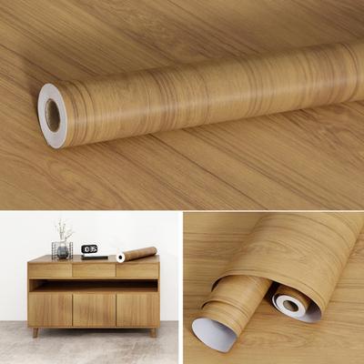 200x45CM Wood Grain Sticker Waterproof PVC Self-adhesive Peel Stick Wallpaper Door Table Dresser Drawer Furniture Countertop Decorative Sticker
