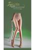 Black Silk Glossy Open-Crotch Fleece-Lined Pantyhose – Leg-Perfecting Sheer Stockings for Autumn & Winter