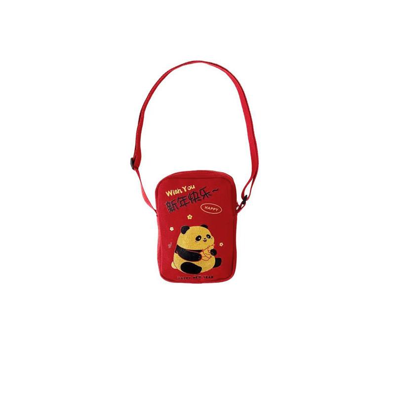 Mini Canvas Cute Panda Shoulder Bag For Kids Perfect For New Celebrations Year
