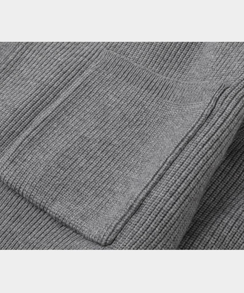 LETTERCOMO Essential V-Neck Cardigan Knit Gray