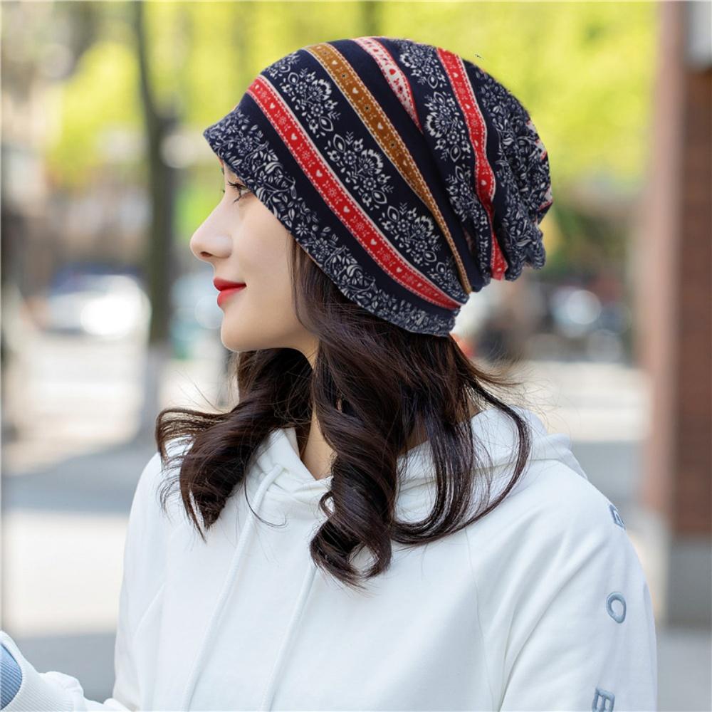 Printed Bonnets Bohemian Pullover Cap Skullies And Beanies Soft Beanies Caps For Fashion Accessory Gifts Casual Outfits