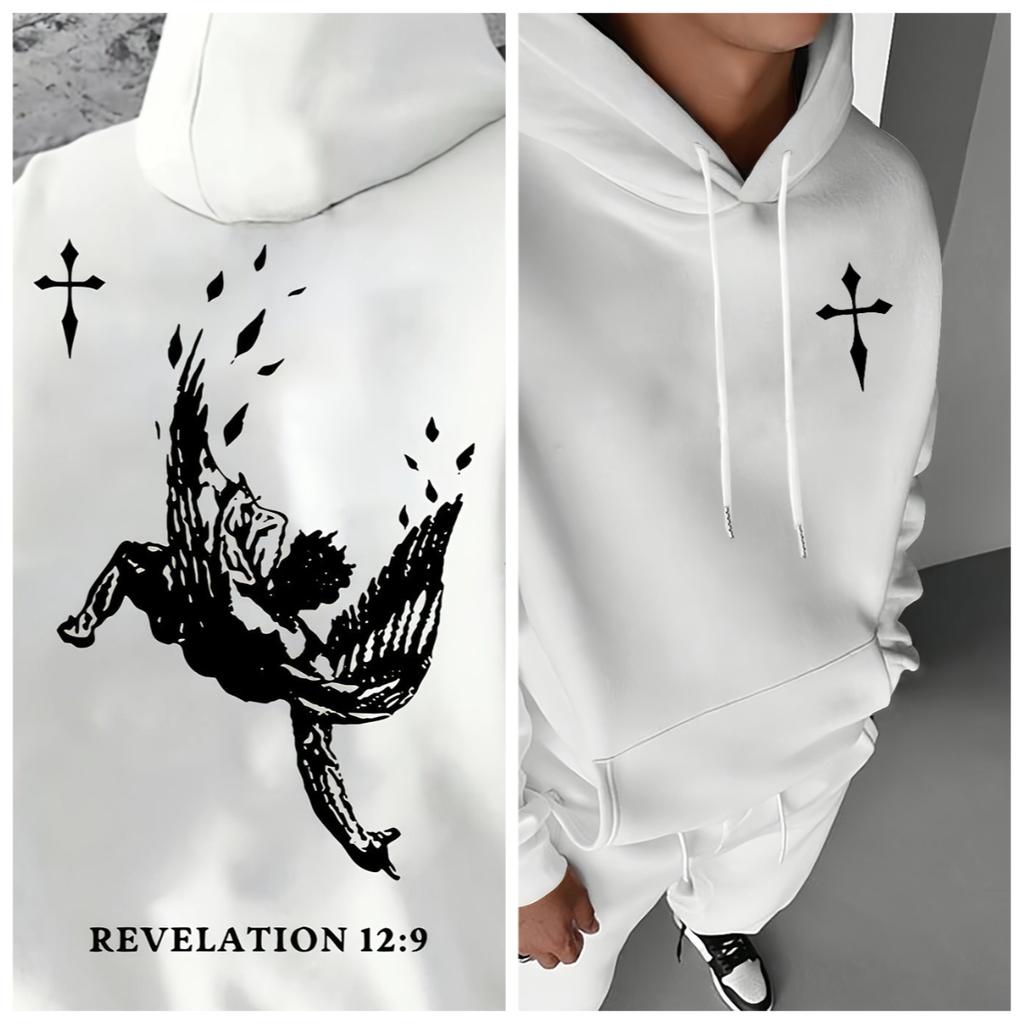 Autumn/Winter Men Vintage Cartoon Anmine Graphic Hoodie Fashion Streetwear Hoodies Unseix Sweatshirt Fleece Oversized Casual