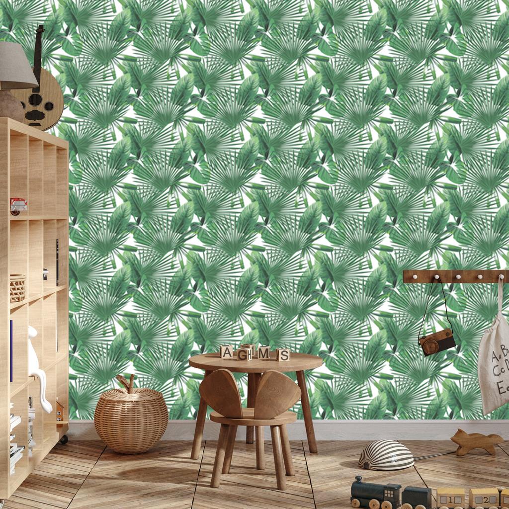 Leaves wallpaper for living room and bedroom 50x1000