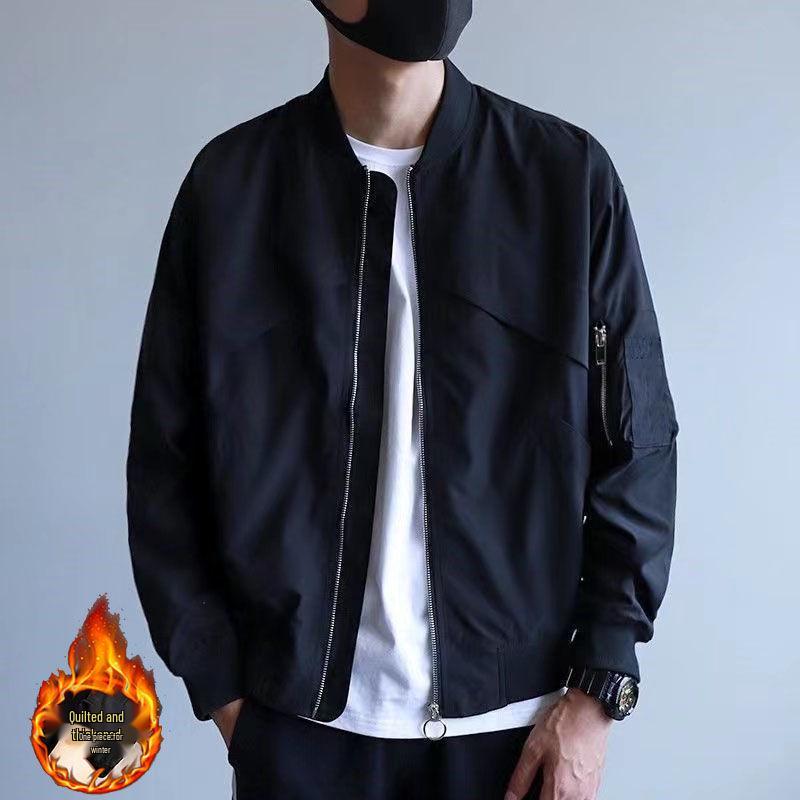 2026 Men's Korean Style Loose Fitting Baseball Jacket, Plus Size Casual Streetwear
