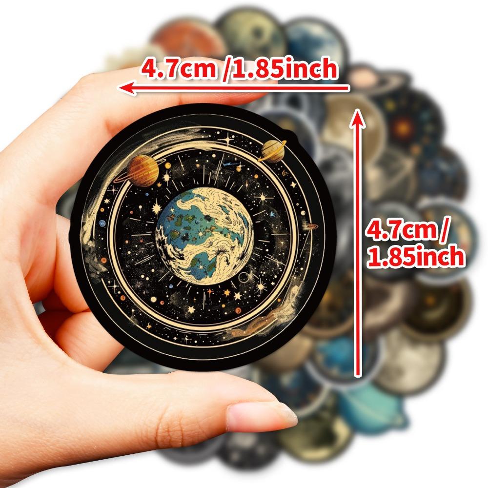 50pcs Space Station Universe Starry Sky Cartoon Graffiti Stickers DIY Laptops Water Bottles Phones Decorative Stickers Kids Toys