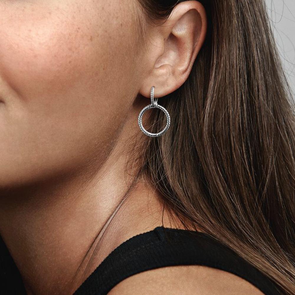 Sterling Silber Herzförmiger Stecker Ohrring für Damen Geburtstags Schmuckgeschenke Mit Stoffbeutel