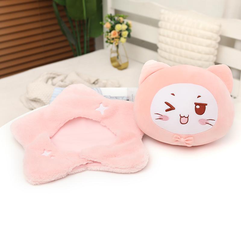 40cm Kawaii Star Cat Throw Pillow Cartoon Anime Detachable Star Cat Plush Toy Sofa Cushion Sleeping Pillow Home Decor Kid Gift