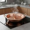 TwoSection Pure Copper Pot Double Sided Thickened DividedFlavor Stockpot for