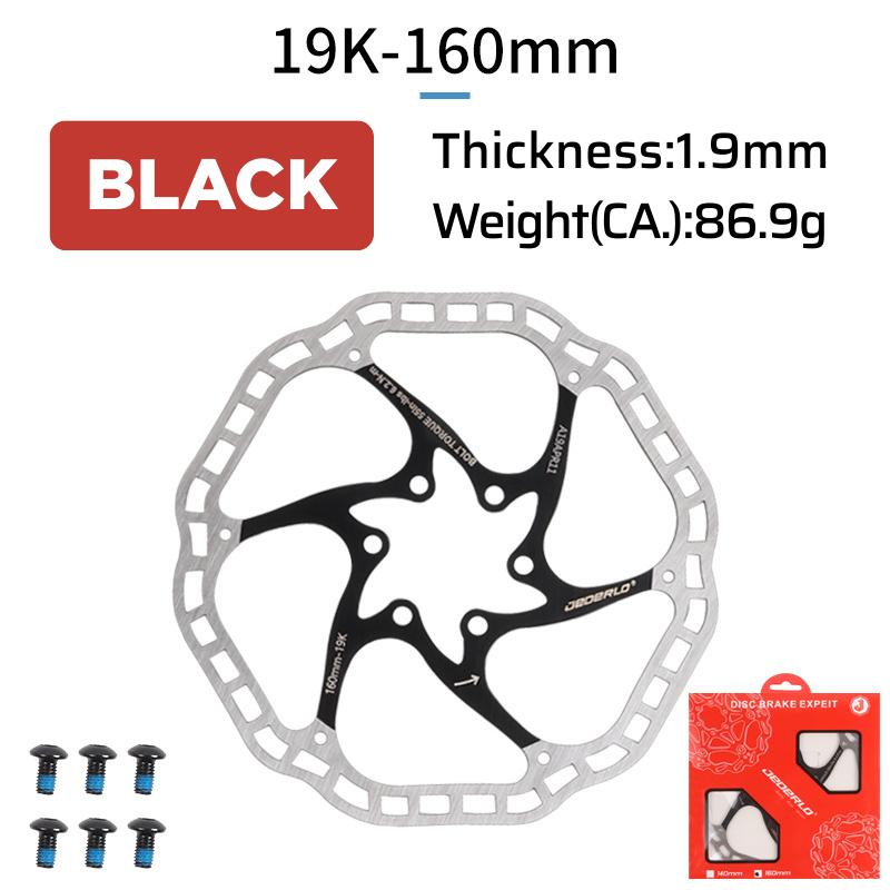 6-Bolt Bicycle Disc Brake Rotor Hydraulic Disc Brake 160/180 Ultra-Light High Strength Heat Dissipation Rotor for MTB Road Bike