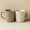 Simple Wind Vertical Pattern Ceramic Water Cup High Value Household High Value Mug Couple Pair Cup Office Use