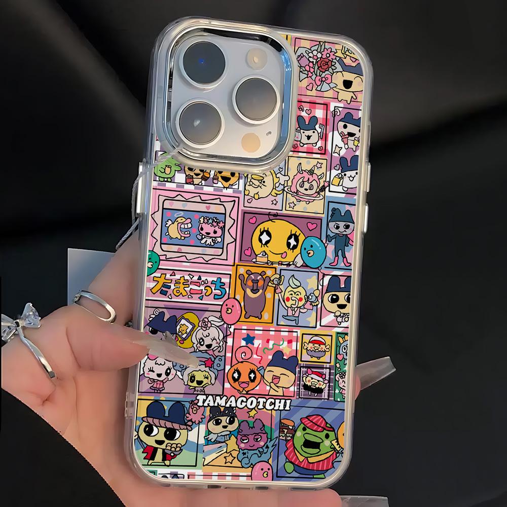 Cute Cartoon Role Tamagotchi Dog Phone Case For Samsung Galaxy A73 A16 A35 A55 A25 A15 A56 A54 A36 A34 A24 A26 4G 5G Soft Cover