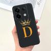 For Xiaomi Redmi Note 13 4G Case Cute Crown Letters Cover Soft TPU Phone Case For Xiaomi Redmi Note 13 Pro Plus Note13 5G Bumper