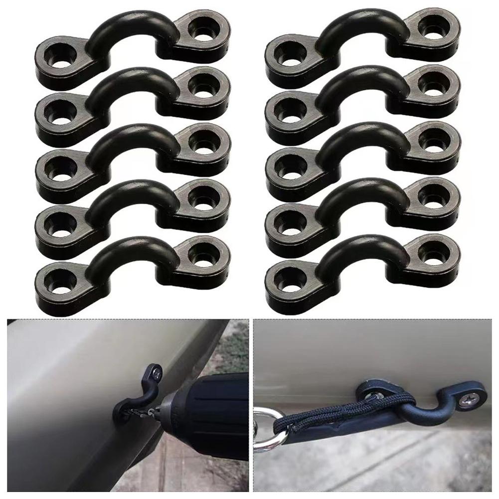 10set Kayak Pad Eye Anchor Point Hardware C Type Pull Boats Kayaks Buckle Screws For Canoes Eye P7R6
