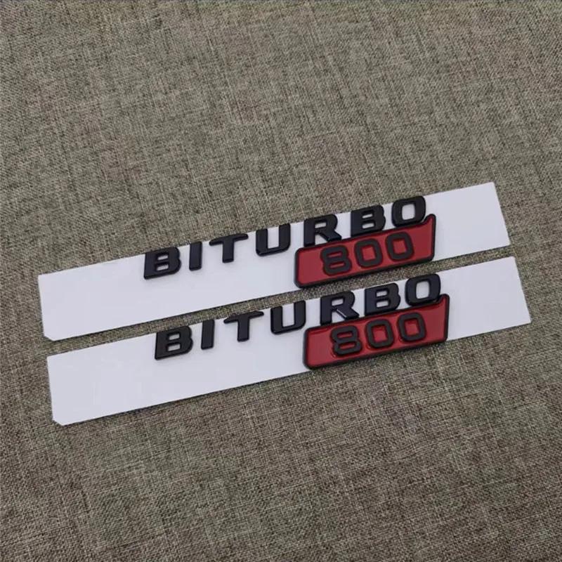Car BITURBO 700 800 900 Side Fender Trunk Body Badge Emblem Decals Sticker for Mercedes-Benz Brabus G Class G700 G800 G900 W463