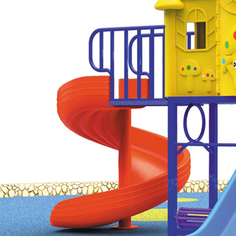 Kids Outdoor Slide & Swing Playset
