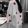 2024 Autumn/Winter Women's European & American Style Love Sweater - Trendy Knit Pullover