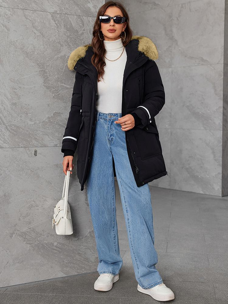 Cinemore Women's jacket long Fashion Grace women winter down jackets Zipper pocket with belt parka high quality outwear 9039