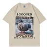 I Gooned But At What Cost Funny Pigeon Meme T Shirt Harajuku Japanese Style Tshirt Unisex Women Casual Fashion Oversized Tshirts