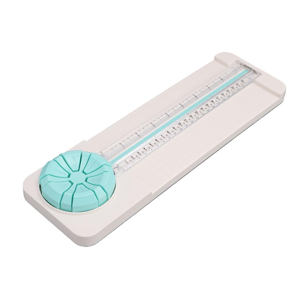 6 in 1 Paper Trimmer Craft Paper Cutter Scrapbooking Tool with Straight Dotted Curved Scoring Wavy Styles for Coupons