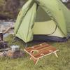 Faltbares Outdoor-Esstisch-Set mit Weinglashalter und Käseplatte
