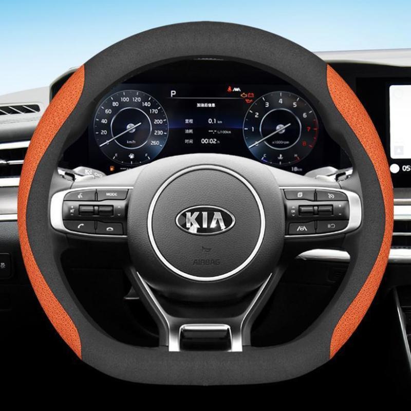 Housse de volant de voiture pour Kia Sportage EV9 Bongo 3 Ceed Stonic Proceed Sorento Niro Soul Carnival Stinger Rio Accessoires