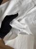 CHAO D-Free Stylish White Scimitar Linen Wide-Leg Pants