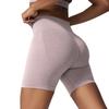 New Tight Yoga Pants, Cationic Quick Drying Fitness Pants, Seamless Jacquard Peach Hip Three Part Sports Shorts