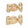 2pcs 6V 12V Battery Terminal Clamps Positive Negative Connectors for Car Van Caravan Truck