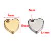 30pcs 10pcs Gold Color Stainless Steel Love Heart Charms Pendants for DIY Jewelry Making Necklace Bracelet End Tail Ornaments