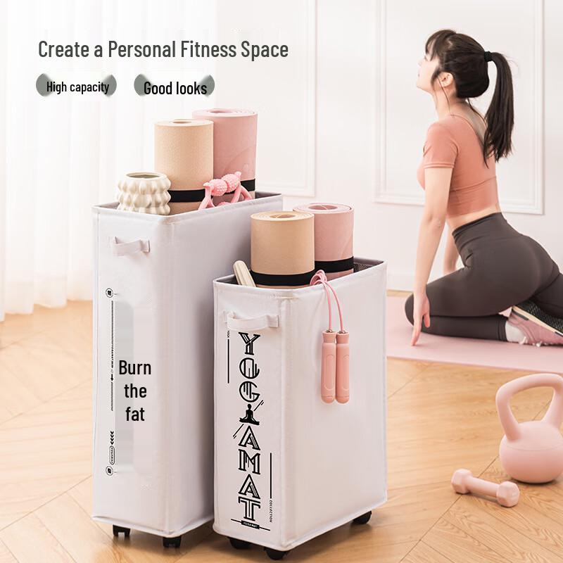 Little Helper Simple Foldable Yoga Mat & Sports Equipment Storage Basket Medium