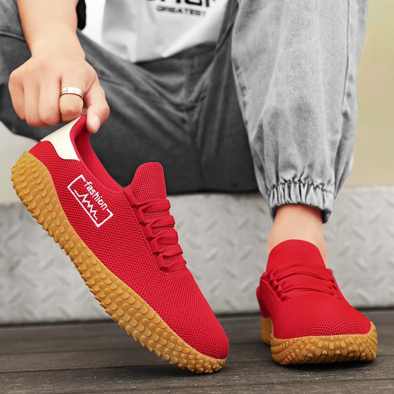 Herren Weiße Sportschuhe Damen Lässige Rote Joggingschuhe Studenten Schwarz Laufschuhe für Paare Übergröße