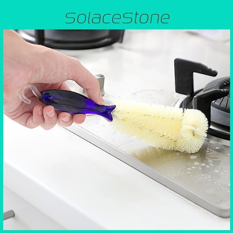 Nylon Fiber Angled Bottle Brush For Deep Cleaning And Hard To Reach Areas